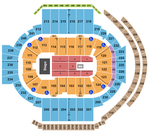 PeoplesBank Arena Bert Kreischer Seating Chart